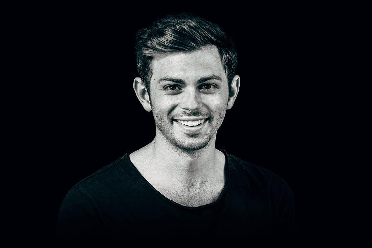 Black and white headshot photo of Haydn Jones